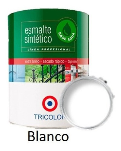 Esmalte Sintetico Base Agua Profesional 1 Gl Blanco Tricolor