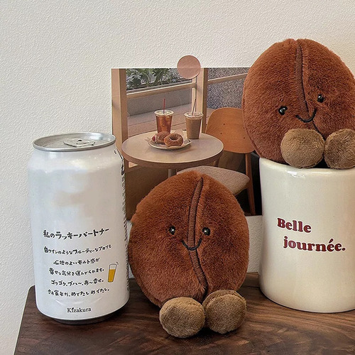 M Lindo Muñeco De Peluche Con Forma De Grano De Café