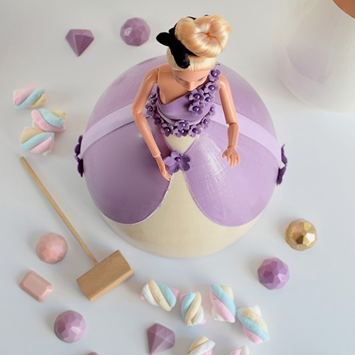 Set Moldes Cake Sorpresa Pollera Falda Parpen