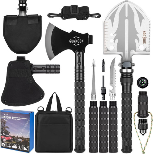 Kit Pala Plegable Multifuncion Para Camping - Senderismo