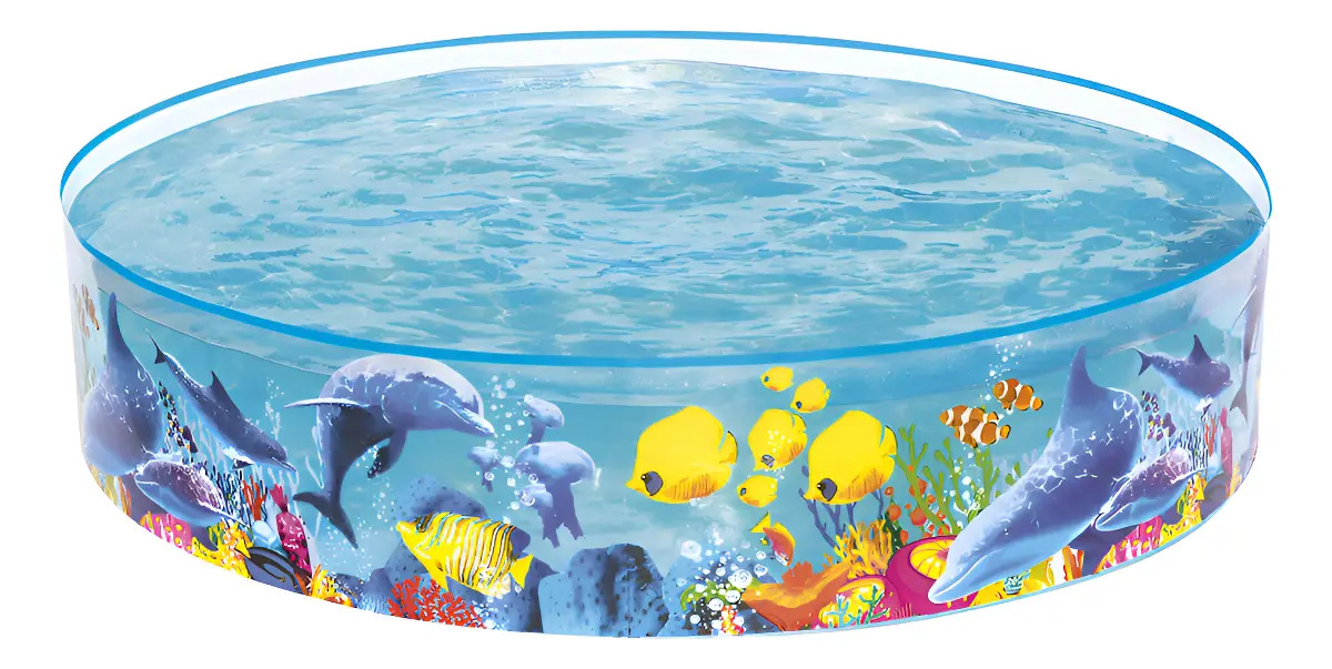 Piscina Fundo do Mar 500L Semirrigida