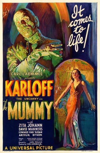 Poster Retrô - Filme The Mummy 30x45cm Plastificado