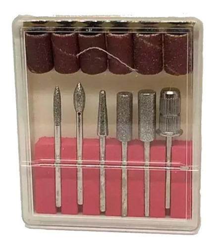  Kit De Fresas Para Torno Uñas Manicura Pedicura X 6, Ya, Mania-electronic