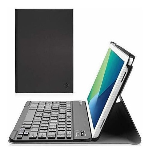 Funda Y Teclado Para Galaxy Tab A 10.1 Cuero Sintetico Negro