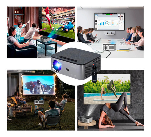 Projetor Android 5g 4k Focagem A Laser Espelhamento Sem Fio