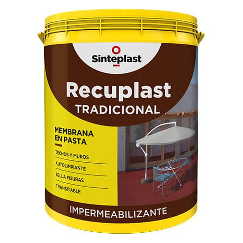 Recuplast Tradicional Membrana En Pasta 10 Lts Sinteplast