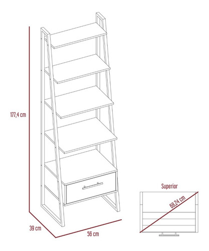 Imagen 3 de 8 de Biblioteca Escalera Magnum - Duna