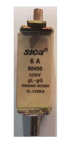 Fusible / Cartucho Nh00 6a 500v Sica - 421006 - Loc