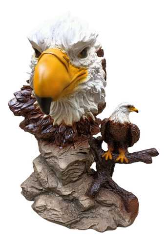Figura Aguila Decorativa Cabeza Águila Escultura Padre Regal