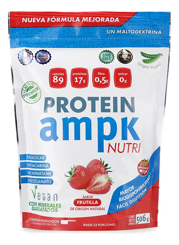 Ampk Protein Suplemento Dietario Proteina Vegana Frutilla