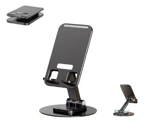 Soporte Base Celular Escritorio Giratorio Ajustable
