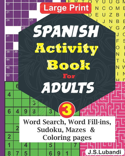 Libro: Libro De Actividades En Español Para Adultos; Vol.3 (