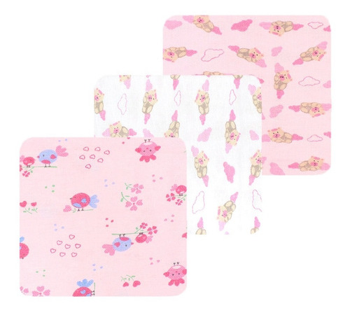 Kit 6 Cueros Estampado Para Bebês Meninas ....80 Cm X 50 Cm