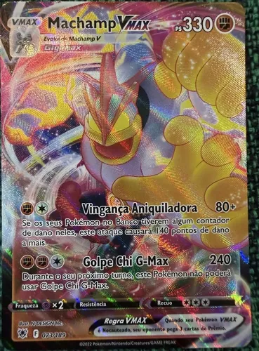machamp vmax pokemon card - 073/189 - Ultra Rare - Sword & Shield Max Chi Strike Machamp VMAX 73/189 - SWSH10