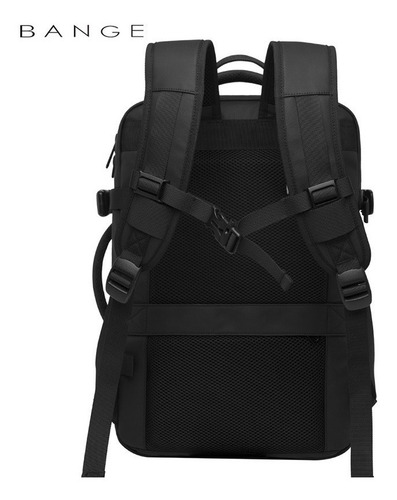 Imagen 6 de 10 de Mochila Hombre Impermeable Ejecutiva Viaje Usb Mod. 1908