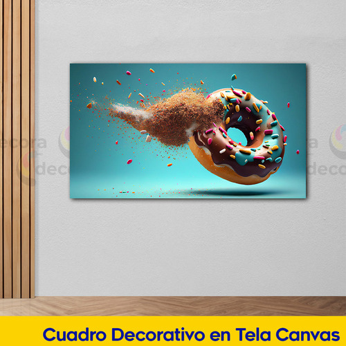 Cuadro Donas Postres Restaurantes Cafeteria Canvas 130x70 P1