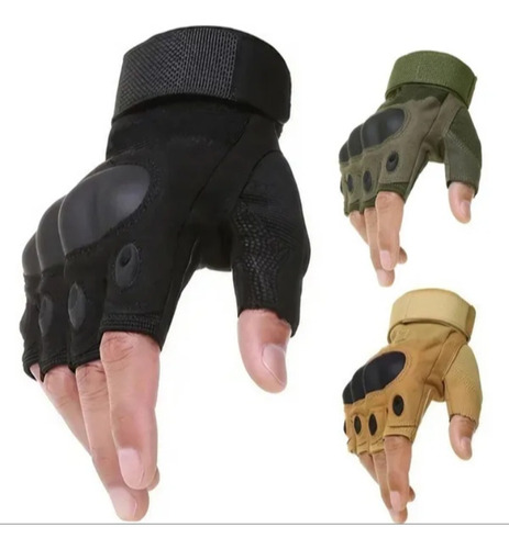  Guantes Tácticos De Medio Dedo Protectores Funcionales