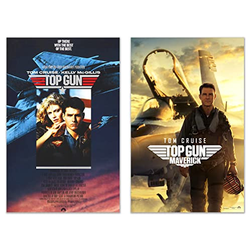 **pósteres De Película Top Gun Maverick Y Top Gun 198...