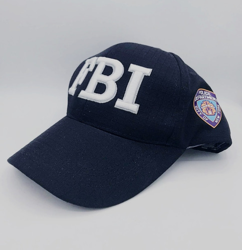 Gorra Fbi Negra (bordado 3d De Alta Calidad)