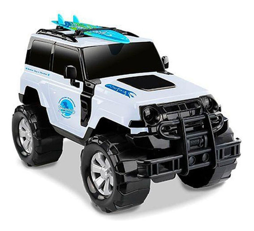 Carrinho Brinquedo Jipe Jeep Render Force Surf Com Prancha