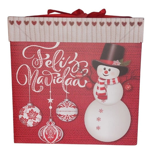 Imagen 2 de 4 de Pack De 6 Cajas De Navidad Plegables De 22x22x22 Cm