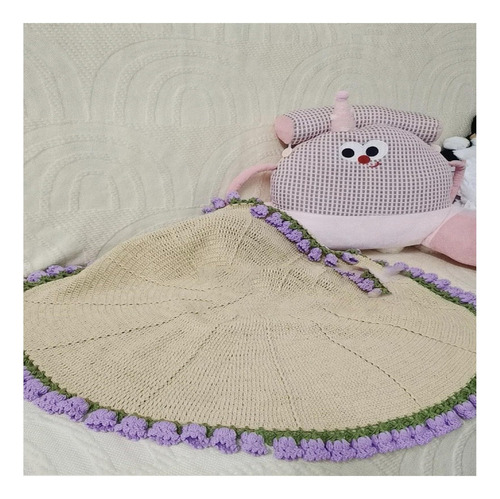Manta De Ramo De Flores A Crochet, Kit De Tejido Diy