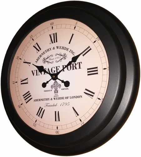 Reloj De Pared Vintage Port 50 Cm Grande Moderno-antiguo