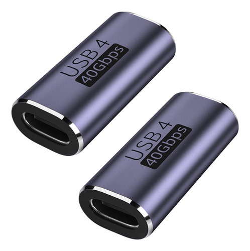 Auvipal Acoplador Usb C (paquete De 2), Adaptador Usb Tipo C