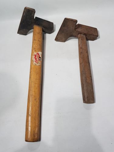 Imagen 2 de 10 de Antiguos Martillos Carpintero Enchapador Lote X 2 Mag 58994