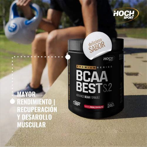 Bcaa Best Hochsport Aminoácido Ramificado2:1:1 240g Multifru Sabor Multifruta