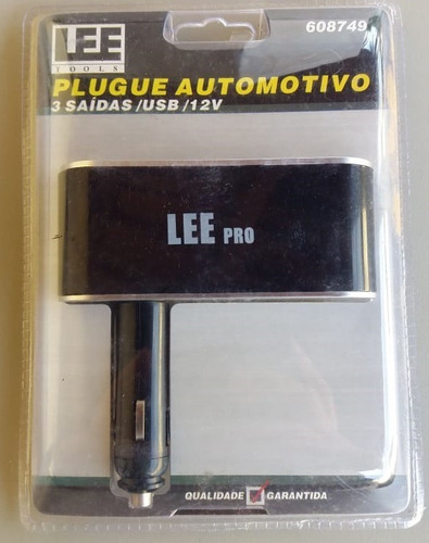 Plugue Automotivo Com 3 Saídas E Usb/12v - Leetools-608749