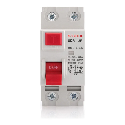 Interruptor Diferencial 2p 63a 30ma Steck Sdr26330
