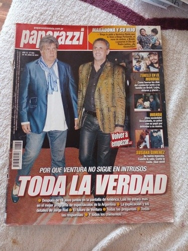 Revista Paparazzi Rial Maradona Abel Pintos 20 6 2014 N658