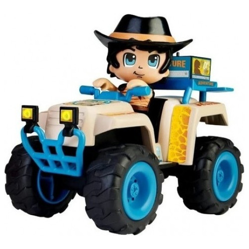 Cuatriciclo Pin Y Pon Action Wild Con 2 Figuras Y Accesorios