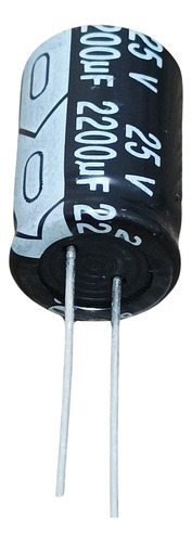01 Pç * Capacitor Eletrolitico 2200uf X 25v * 2.200uf X 25v