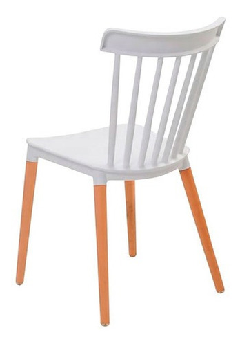 Imagen 2 de 5 de Silla Para Comedor Oirchot Polipropileno Patas En Madera