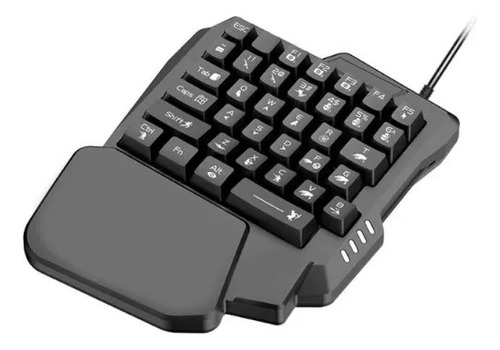 Teclado Con Luz De Una Mano Gamer G280