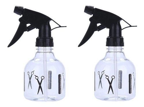 Imagen 1 de 3 de Botella Plastica Spray Atomizador Set 2 Piezas Peluqueria