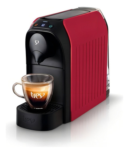 Cafeteira Espresso Passione Vermelha 127v - Tres 3 Corações Vermelho-brilhante