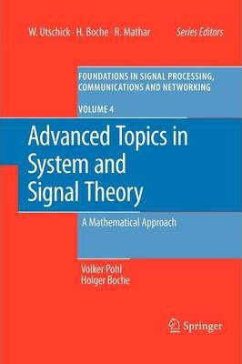 Libro Advanced Topics In System And Signal Theory : A Mat...