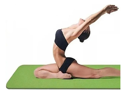 Colchoneta de yoga para entrenamiento de glúteos, estiramiento de piernas y espinilla, color: verde