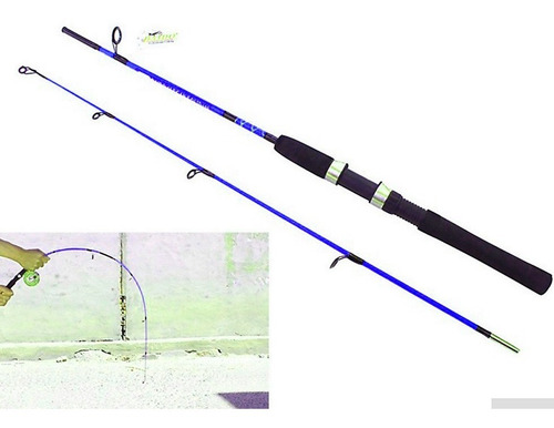 Kit Caña De Pescar 1.2m Carrete Anzuelos Caña 2 Cuerpos