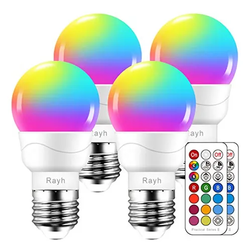 Color Changing Light Bulb, Rgb Led Light Bulbs With Rem...