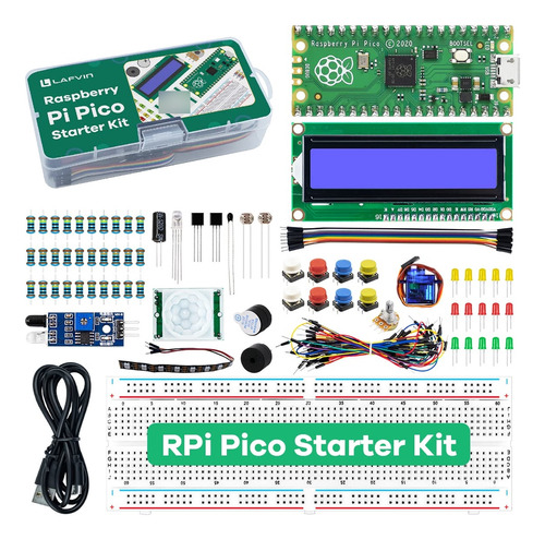 Kit Basico Arranque Para Raspberry Pi Pico Lcd1602 Sg90