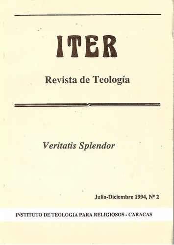 Iter Revista De Teología, Veritatis Splendor,  Jul-dic 94