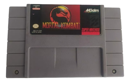 Mortal Kombat Super Nintendo Original 