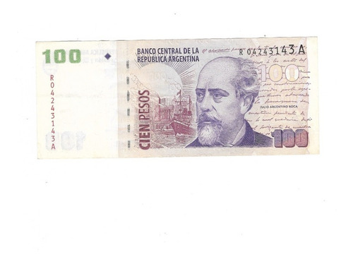 Ltbw003. Billete Reposición, 100 Pesos, 2005, Cat. B3727a