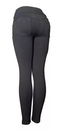 Calça Legging Montaria Poliamida Com Bolso Frente E Atrás