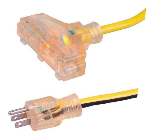 Cable De Ext Elec Sjtw12/3c Uso Rudo C/ind 15m