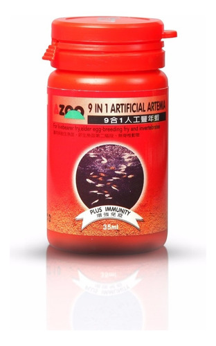 Artemia Artificial Azoo 35ml 9 En 1 Para Alevines De Peces 